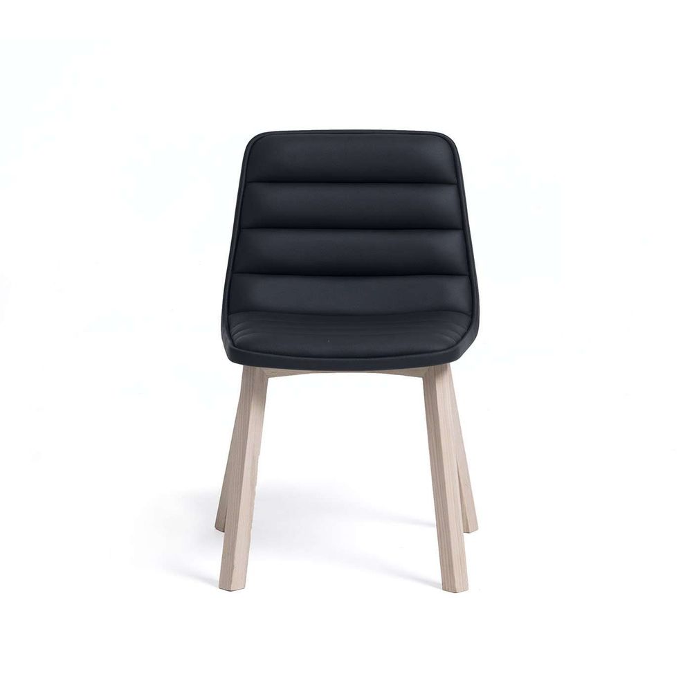 Ash Side Chair in Black and Natural