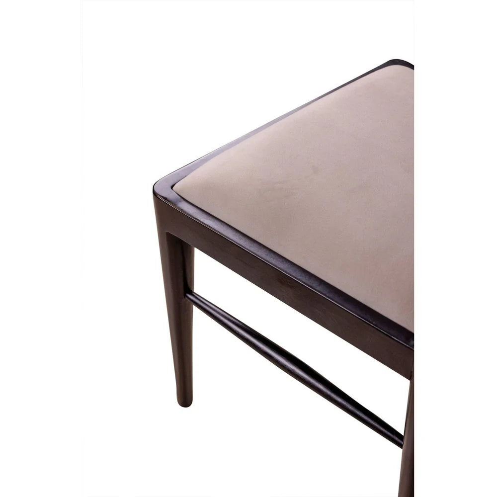 Black Acacia and Fabric Dining Chair – FL1056BLK
