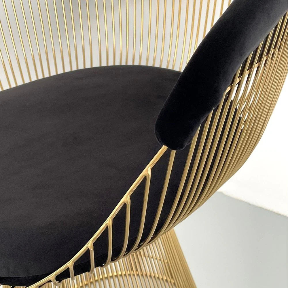 FMC029BLKGLD - Dining Chair