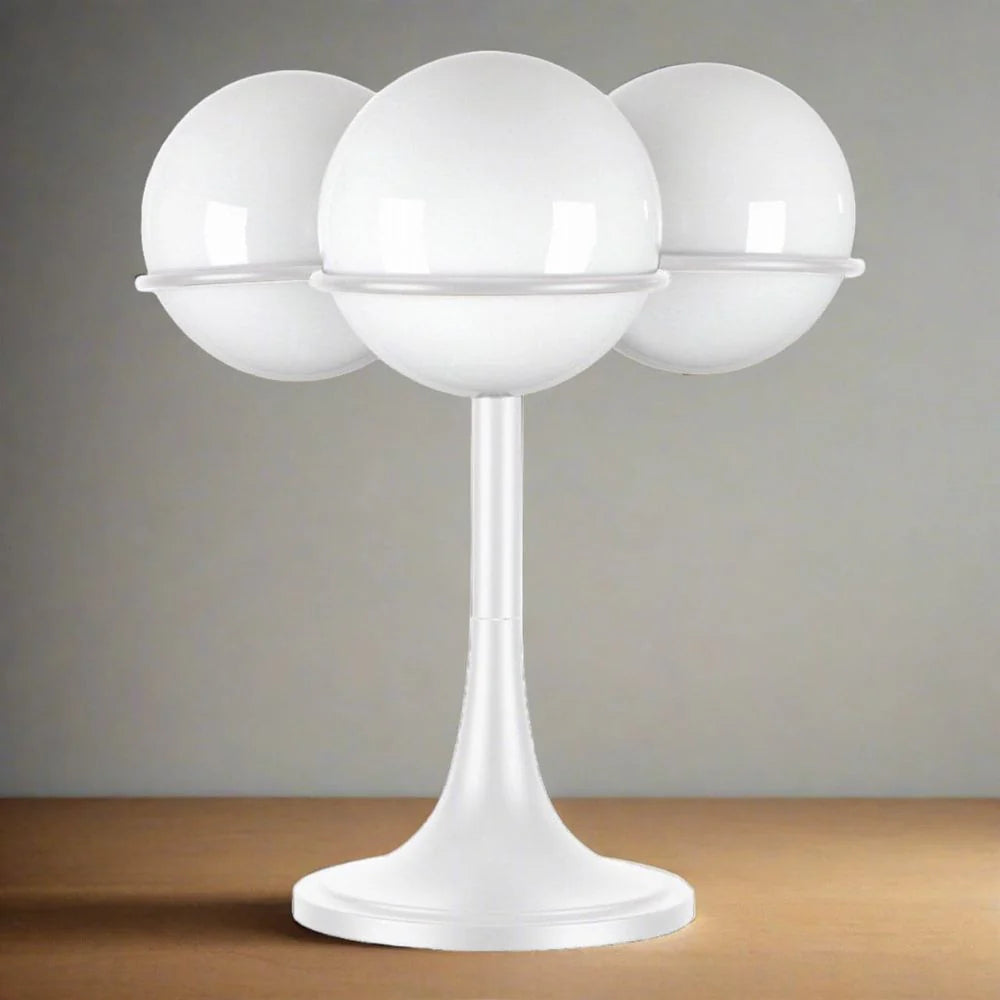 Matte White Glass Table Lamp