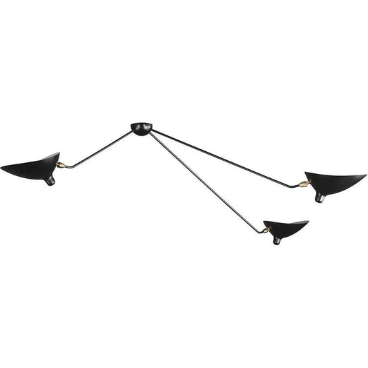 Black Metal Ceiling Lamp – LBC041BLK12