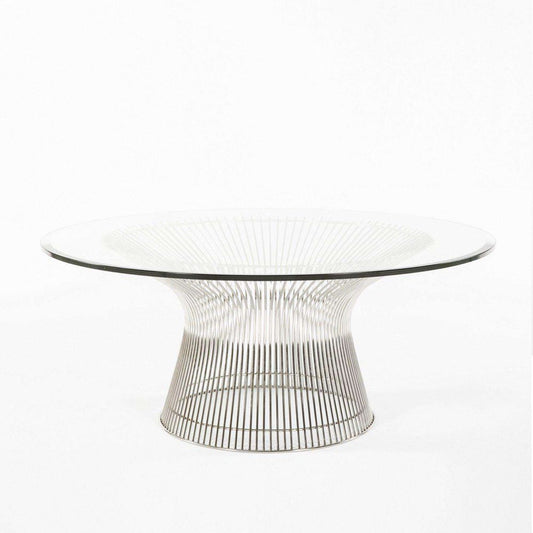 Stainless Steel and Glass Coffee Table