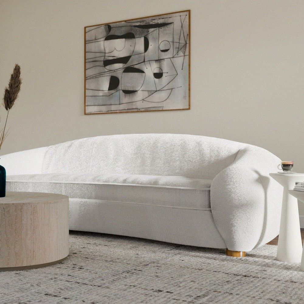Boucle Sofa, 94.5-Inch