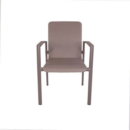 Taupe Aluminum Armchair