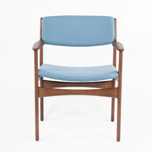 Blue Ash and Fabric Dining Chair