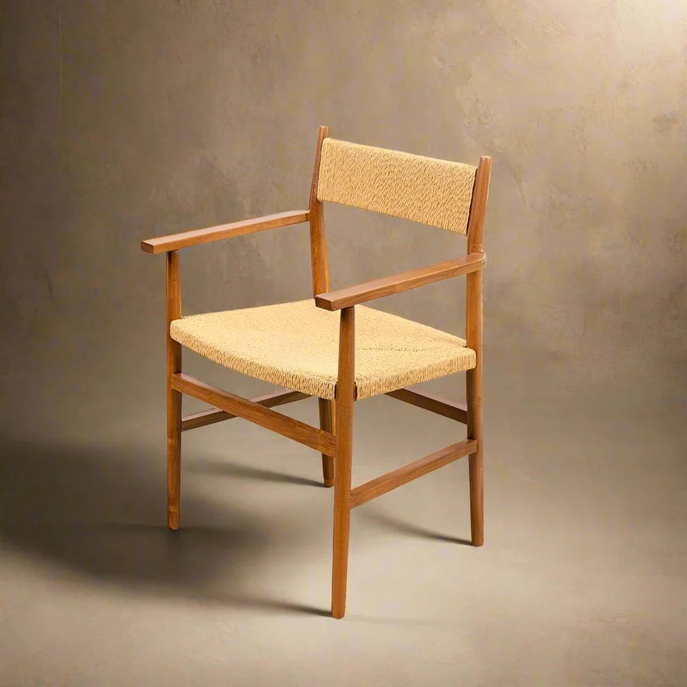 Natural Teak Dining Armchair