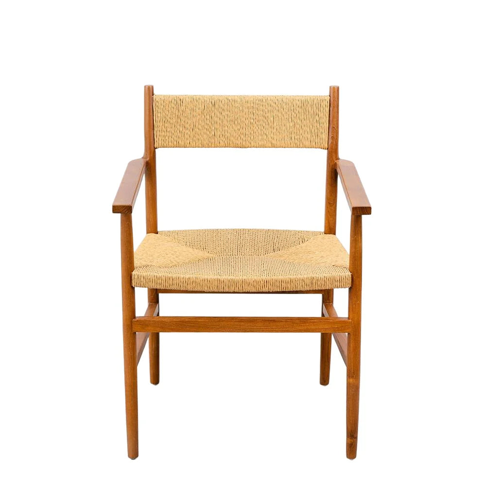Natural Teak Dining Armchair