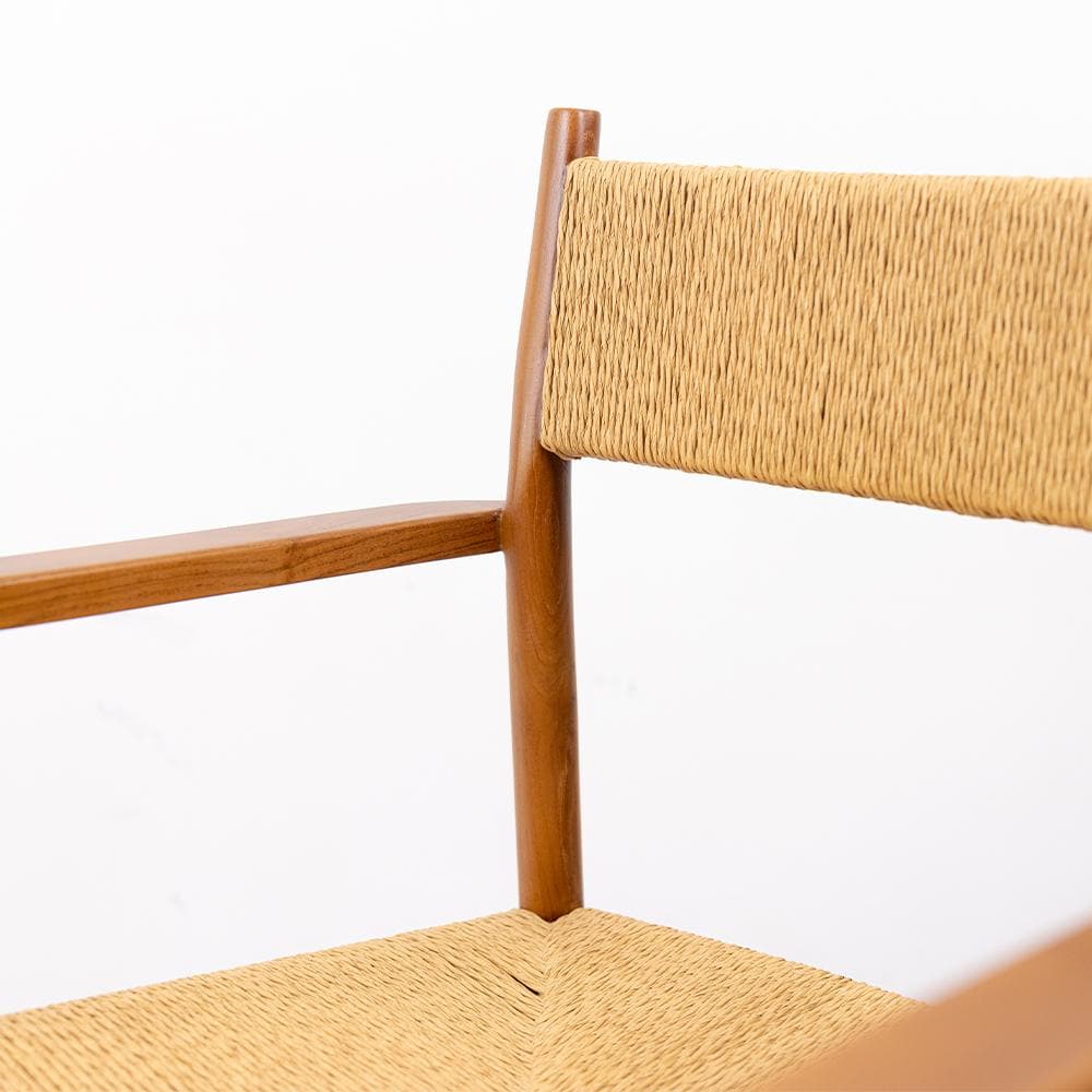 Natural Teak Dining Armchair