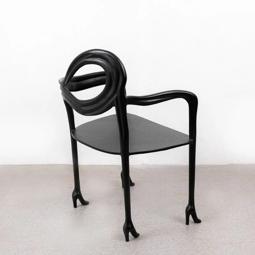 Black Aluminum Armchair