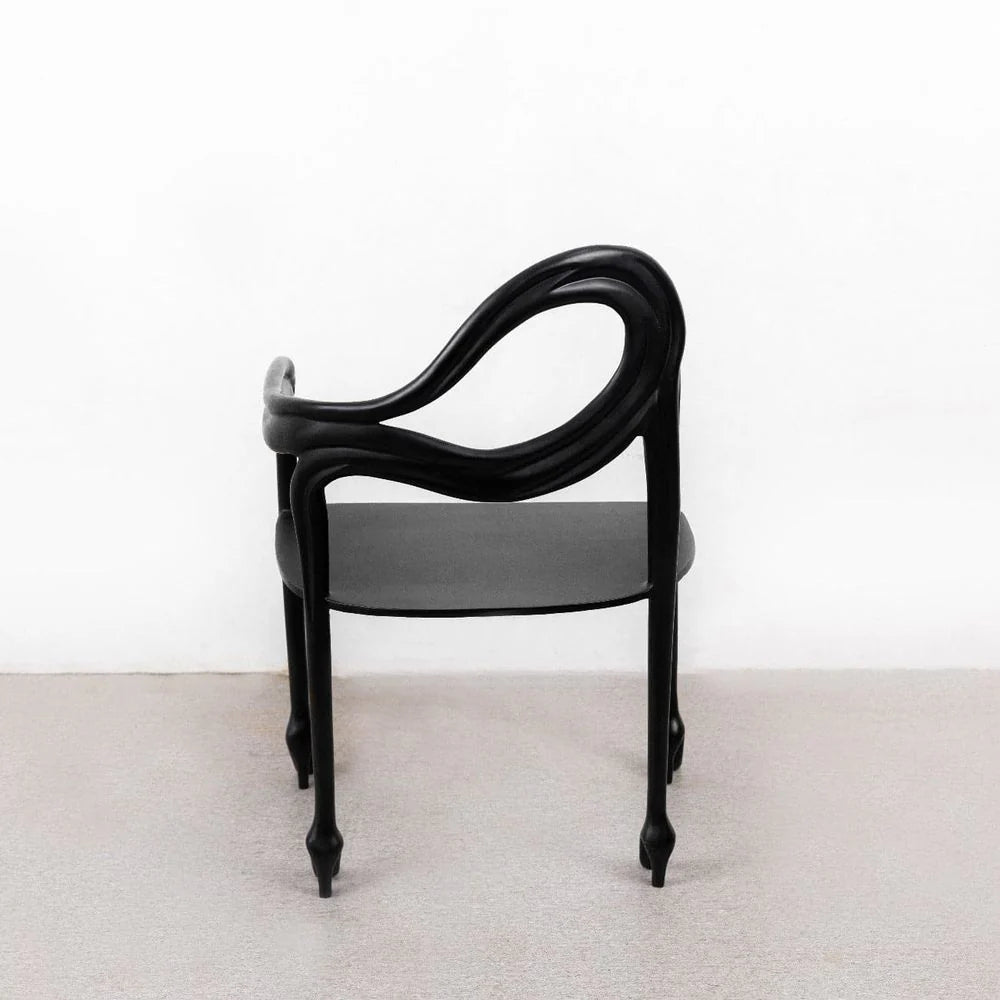 Black Aluminum Armchair