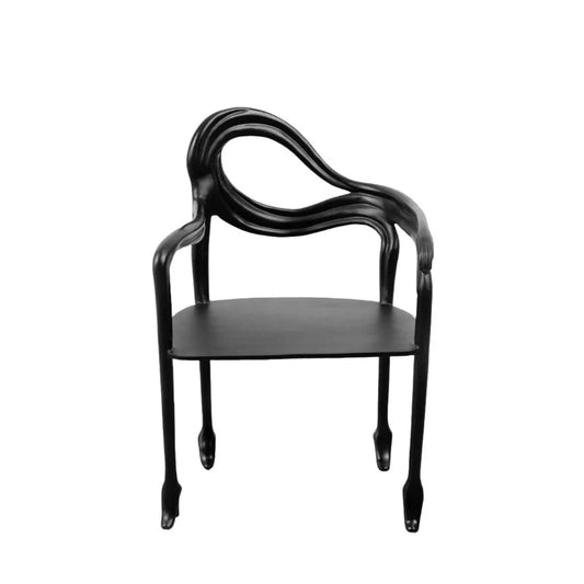 Black Aluminum Armchair