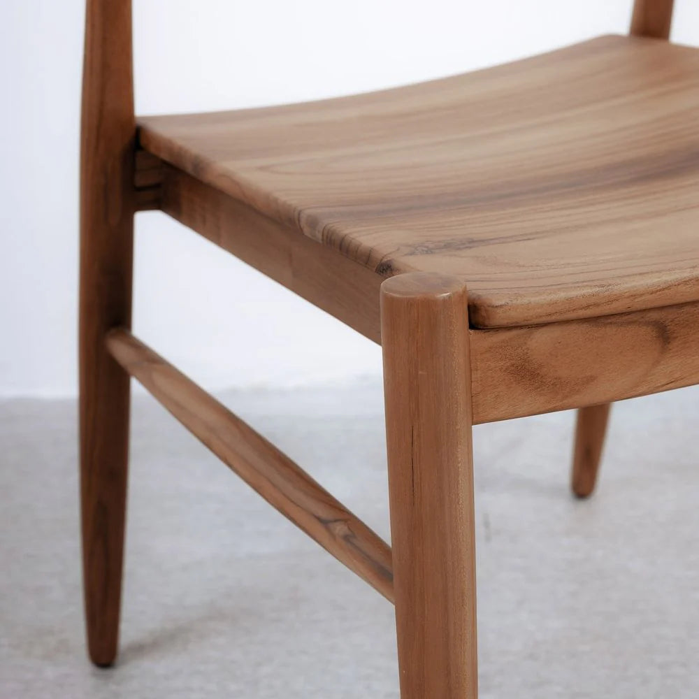 Natural Solid Teak Dining Chair – FL1052
