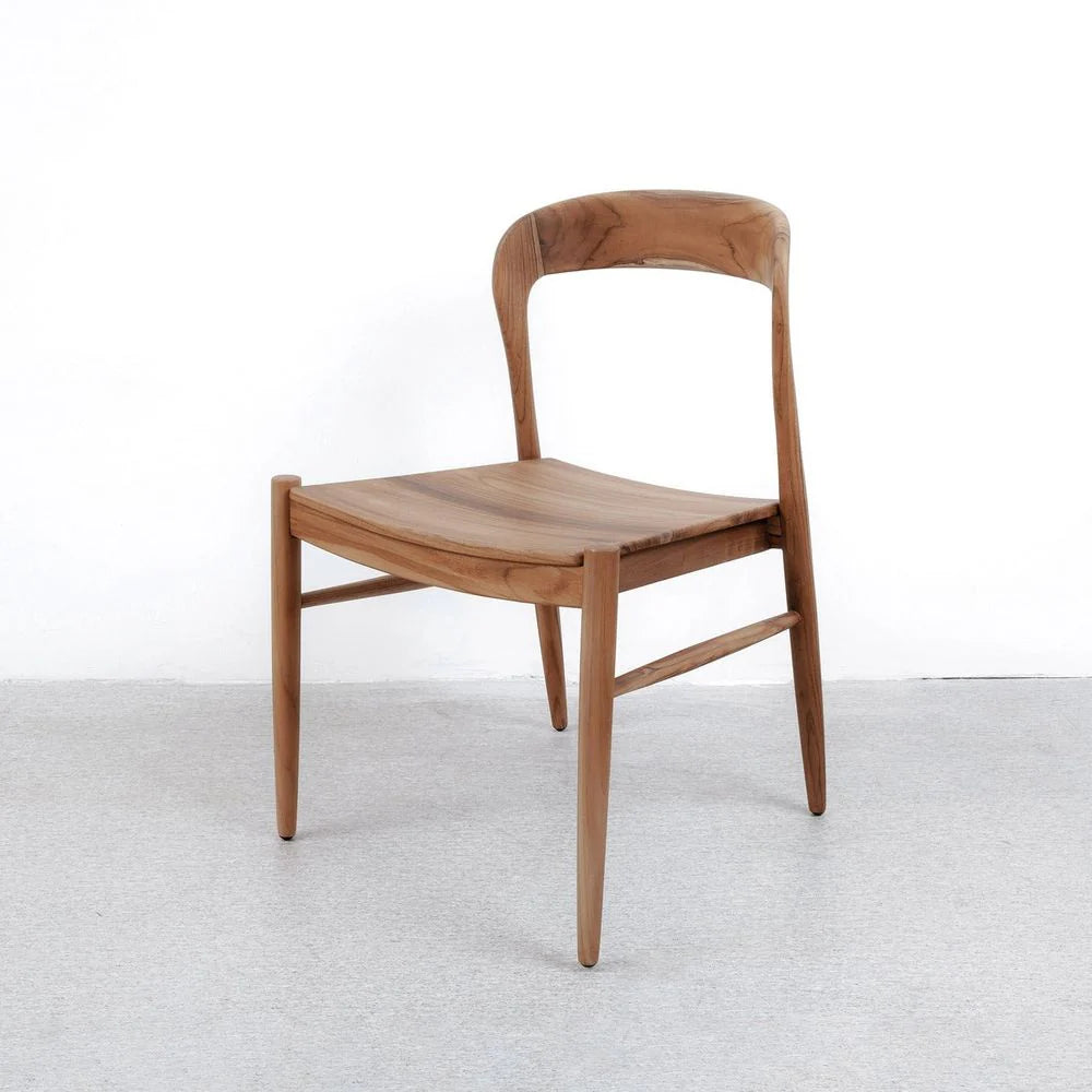 Natural Solid Teak Dining Chair – FL1052