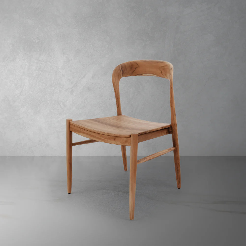 Natural Solid Teak Dining Chair – FL1052