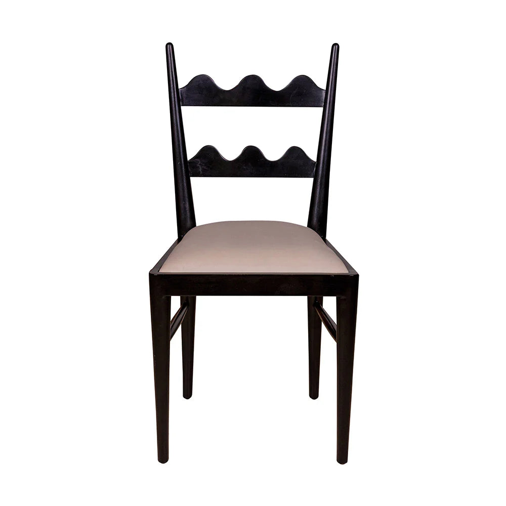 Black Acacia and Fabric Dining Chair – FL1056BLK