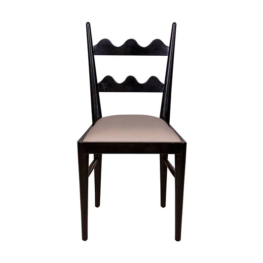 Black Acacia and Fabric Dining Chair – FL1056BLK