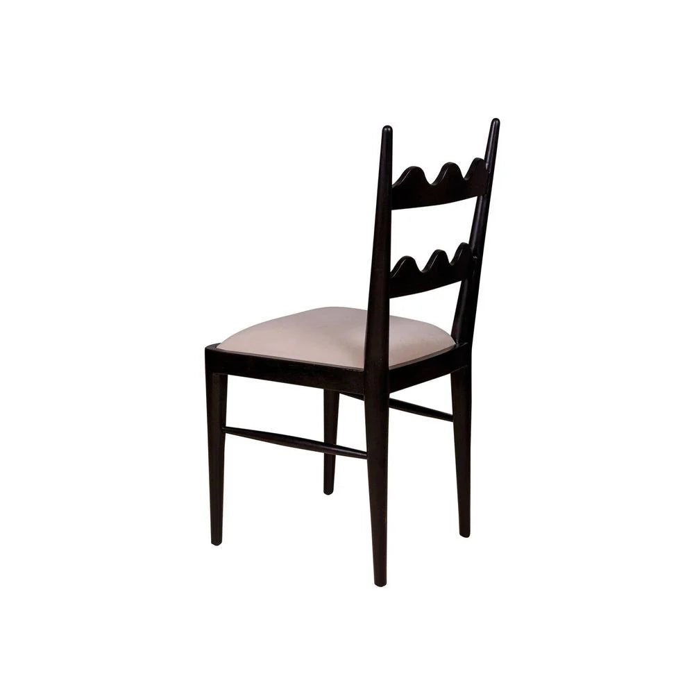 Black Acacia and Fabric Dining Chair – FL1056BLK