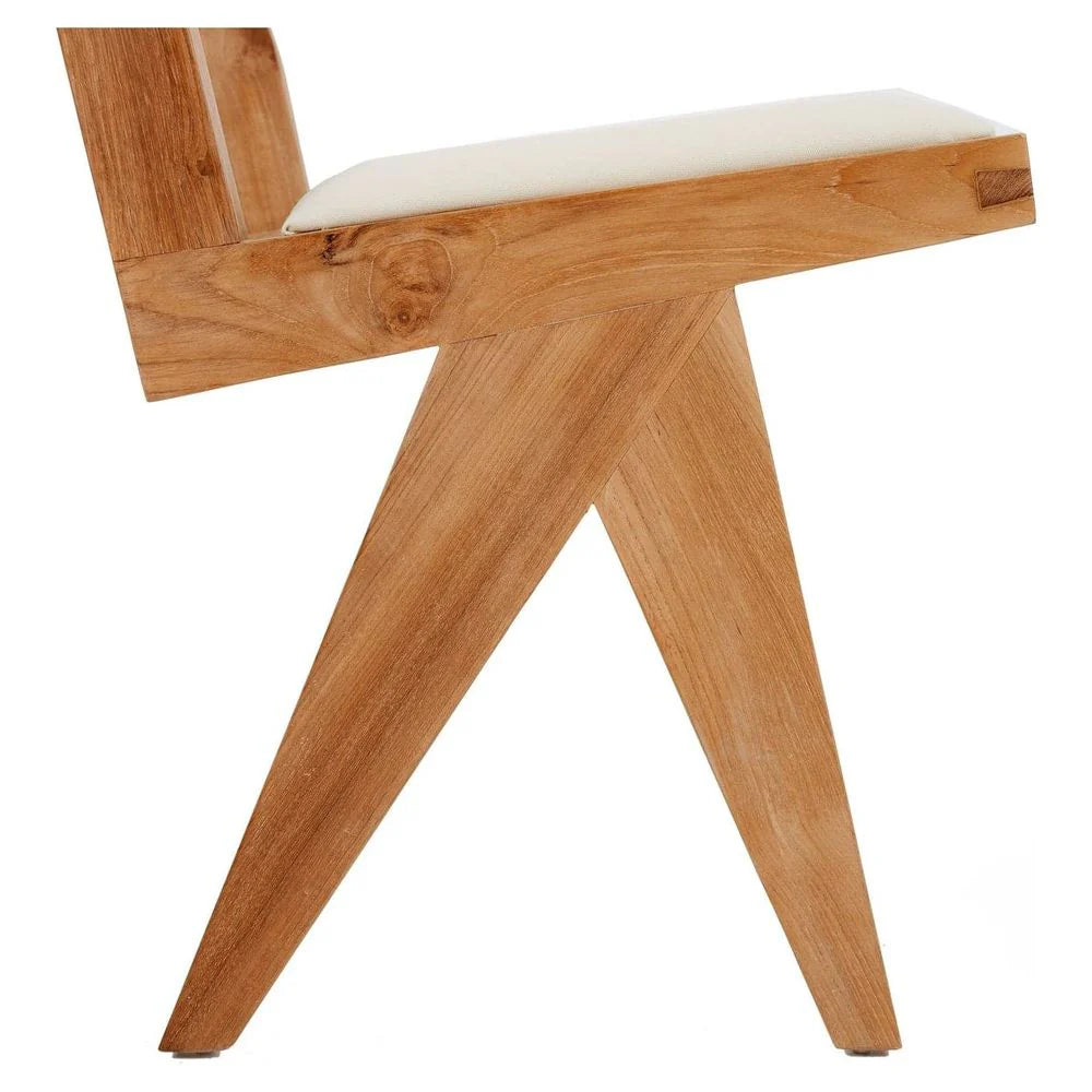 Natural Teak and Rattan Dining Chair – FL1338NTRL