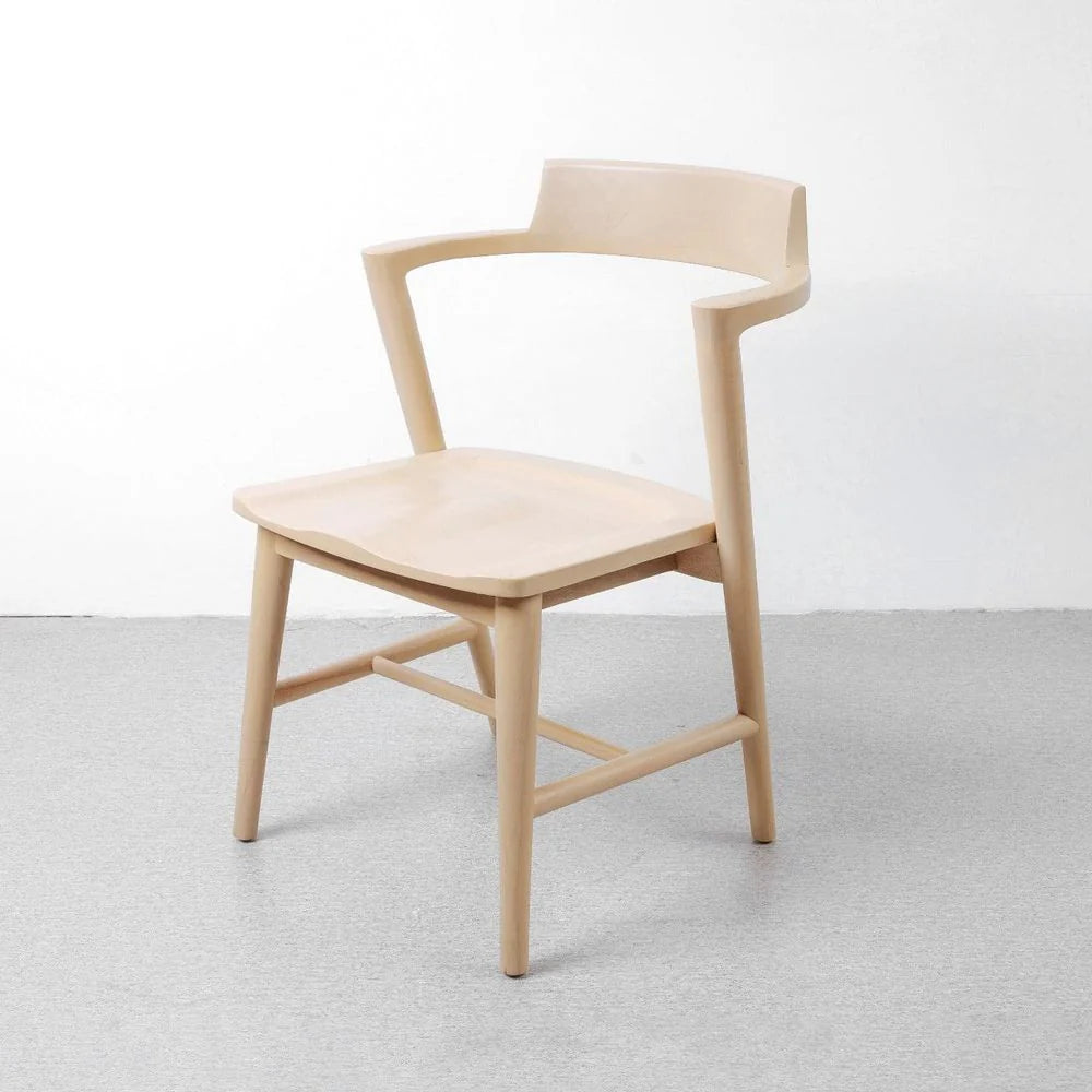 Ivory Solid Teak Dining Chair
