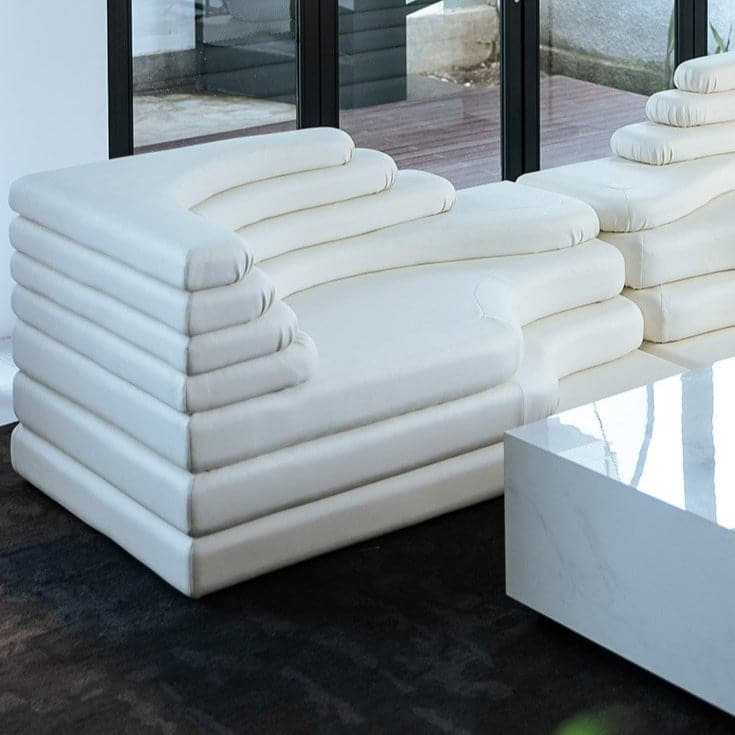 White Right-Side Sofa
