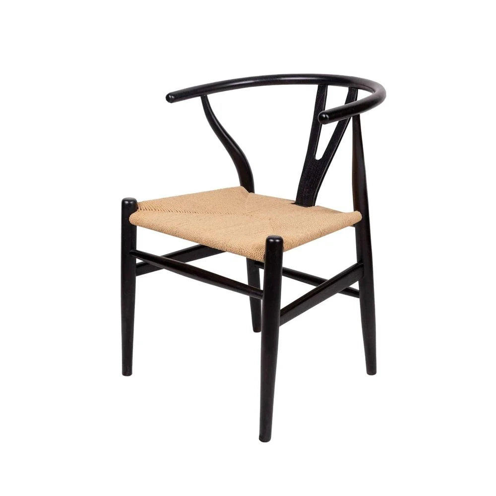 Black Teak Dining Chair