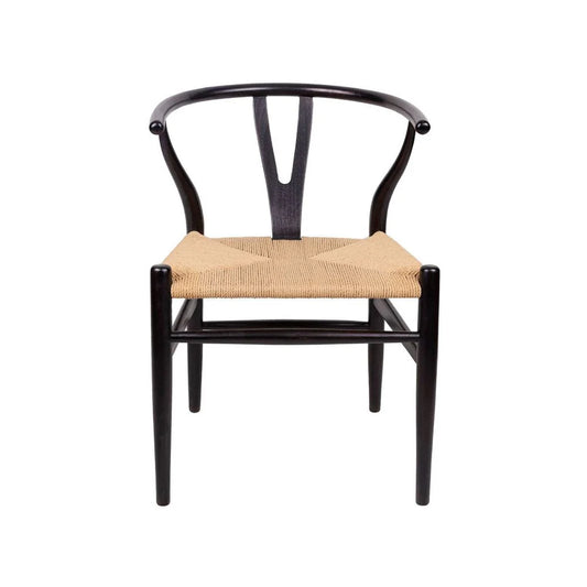 Black Teak Dining Chair