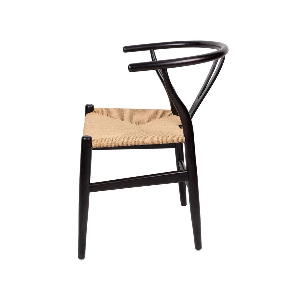 Black Teak Dining Chair