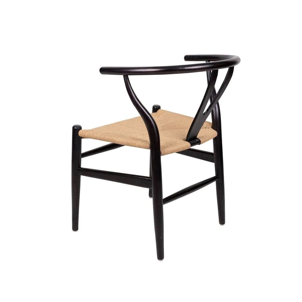 Black Teak Dining Chair