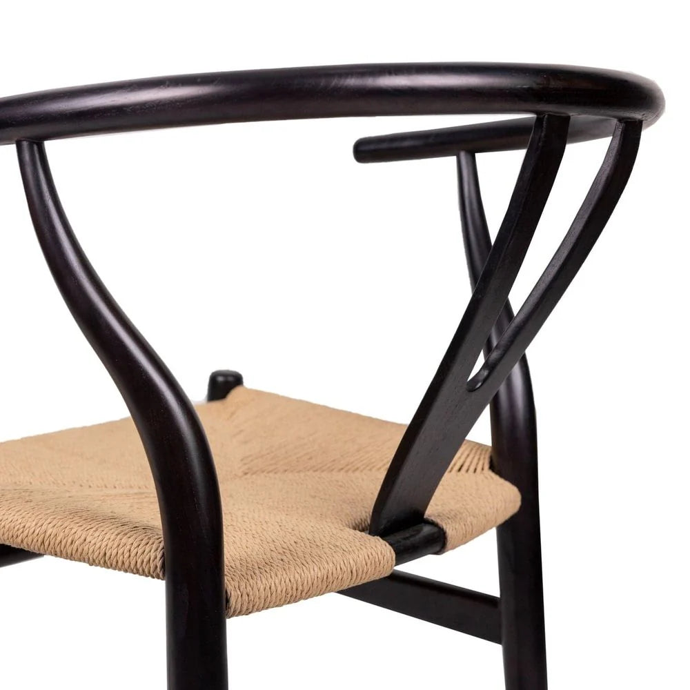 Black Teak Dining Chair