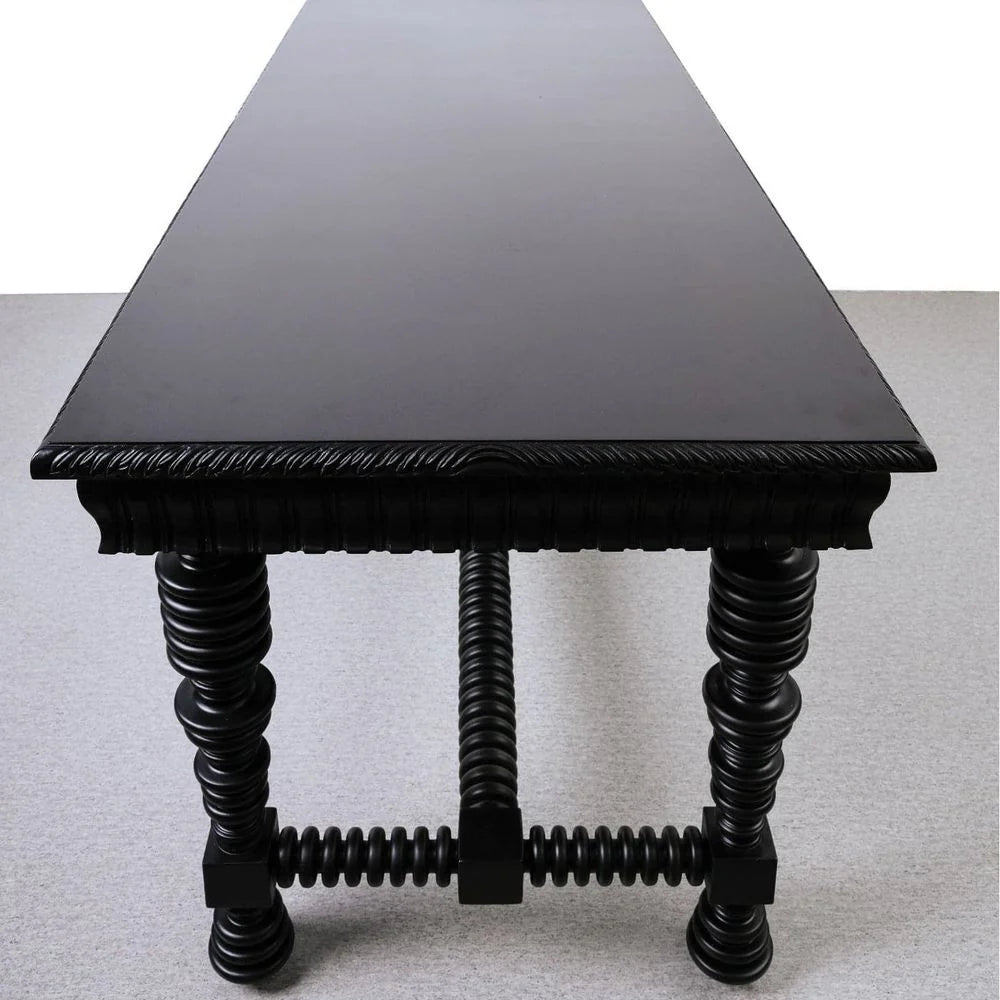 Black Mahogany Desk, 70-Inch