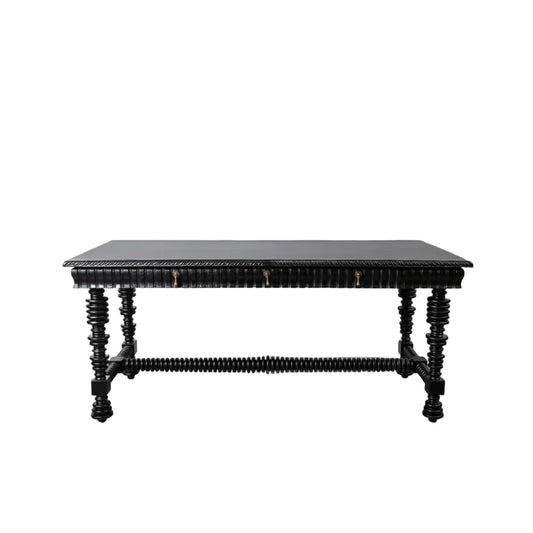 Black Mahogany Desk, 70-Inch