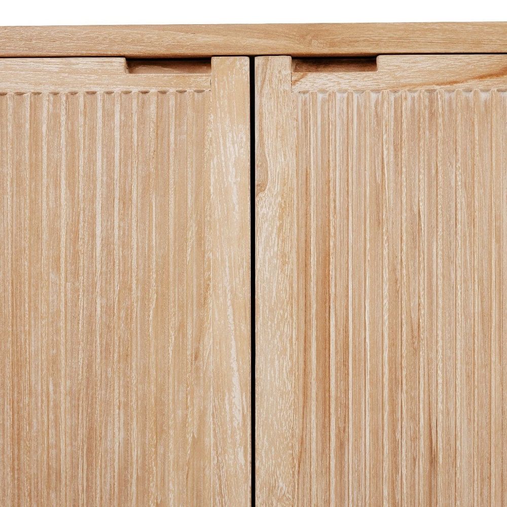 Bleached White Teak Sideboard