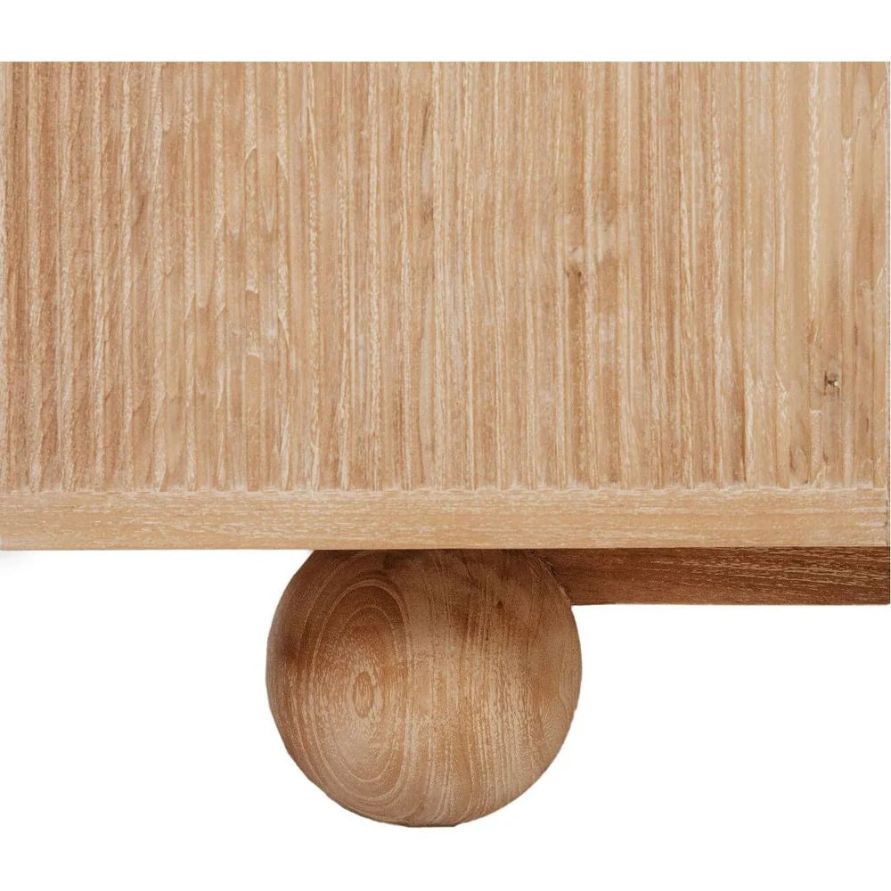 Bleached White Teak Sideboard