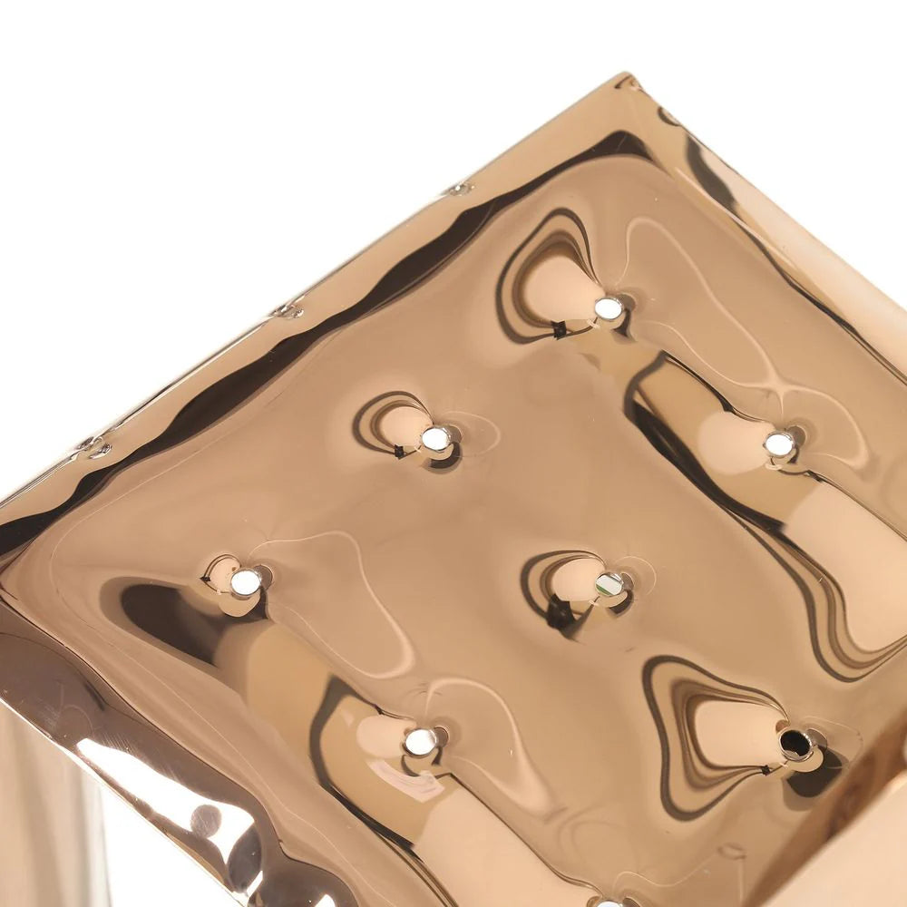 Rose Gold-Tone Stainless Steel Dining Chair