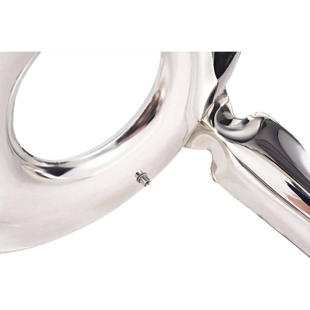 Silver-Tone Stainless Steel Stool – FMS029CHR