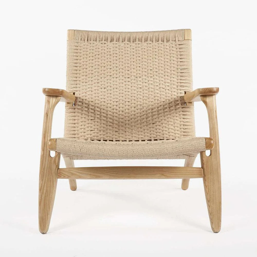 Ash and Paper Cord Lounge Chair