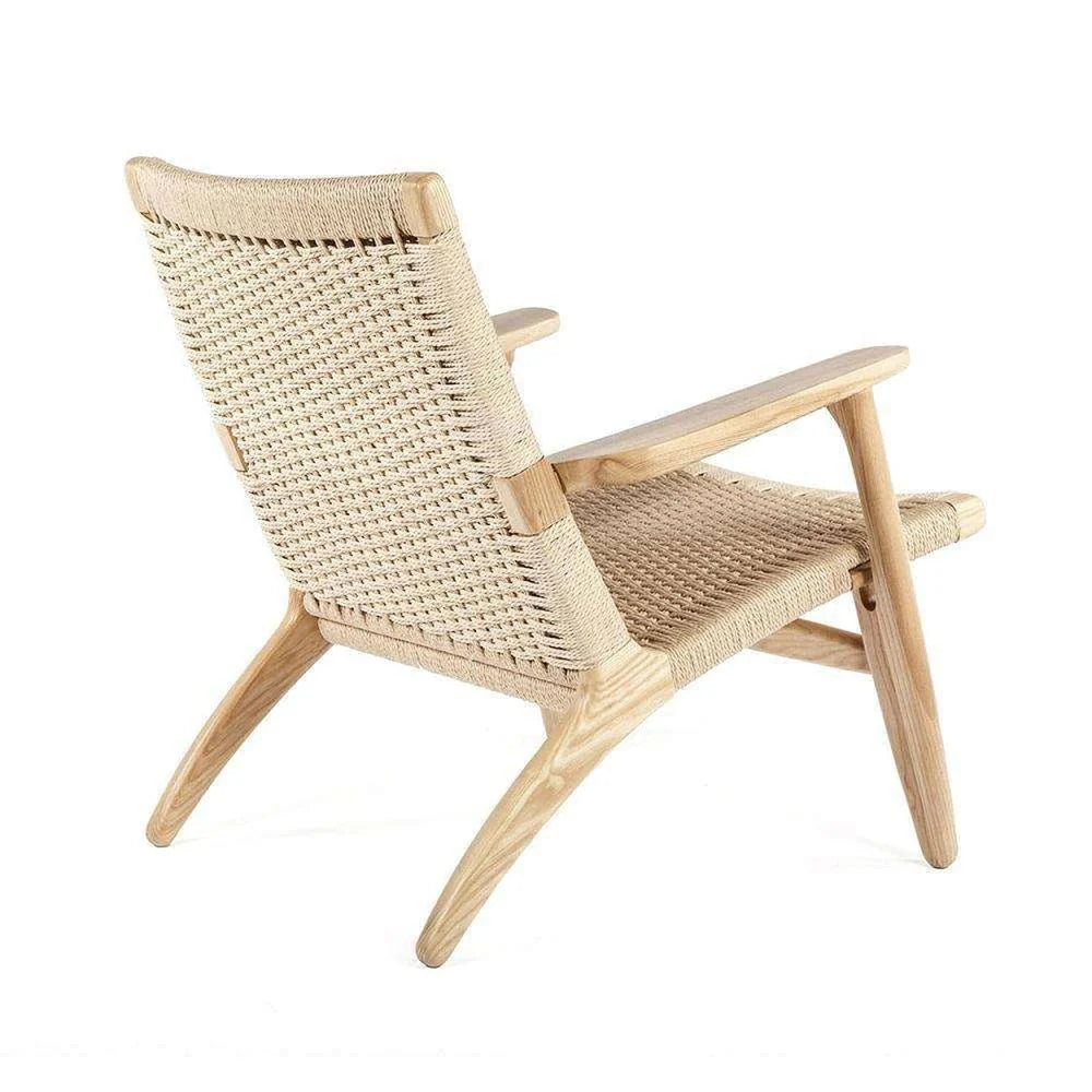 Ash and Paper Cord Lounge Chair