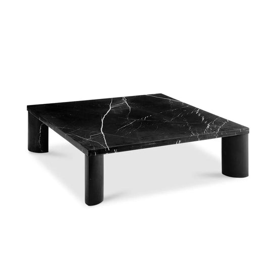 Black Marble Coffee Table, 39.4-Inch
