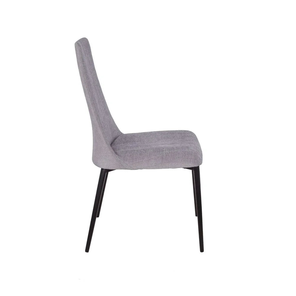 Grey Ash and Fabric Side Chair