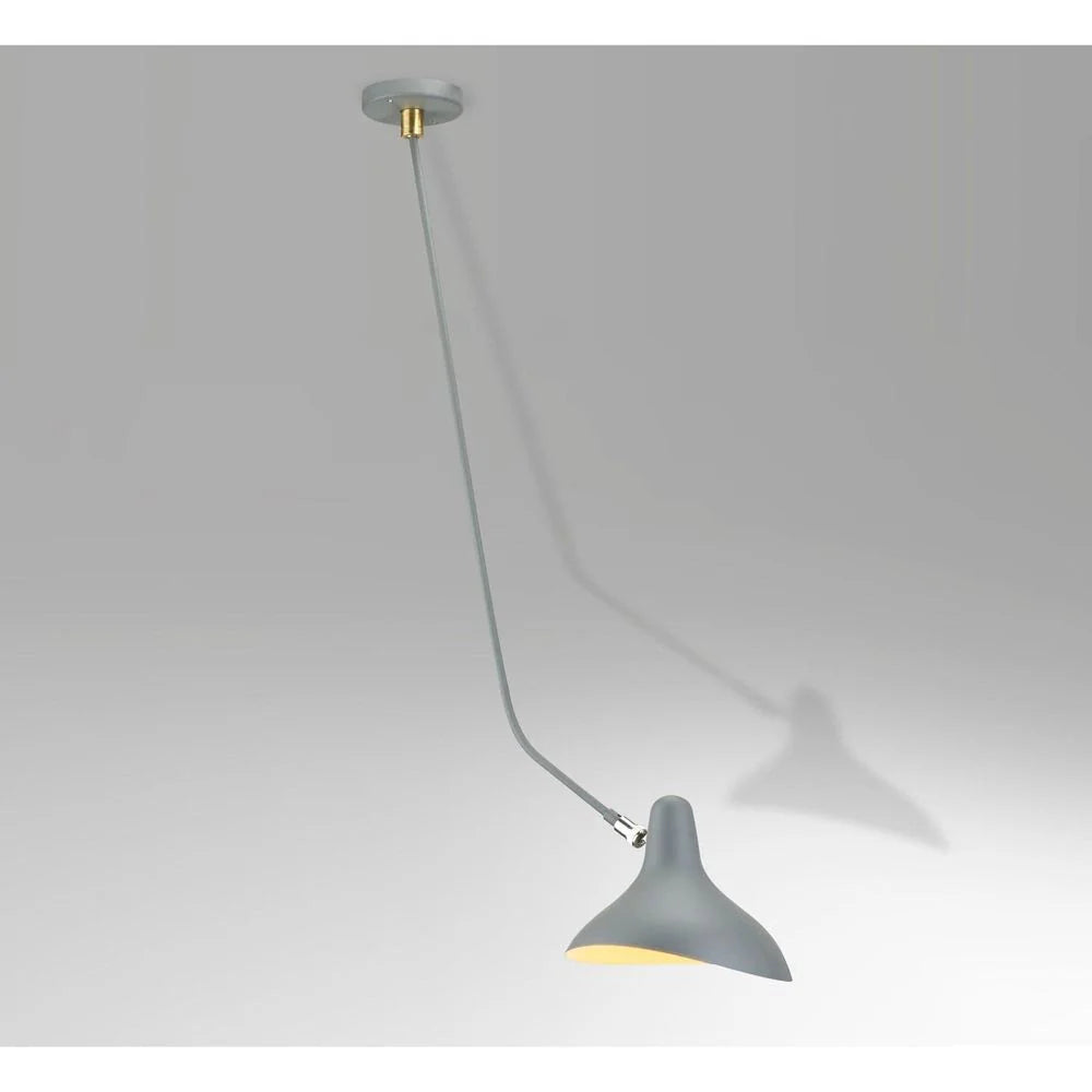 Grey Brass and Steel Pendant Light – LBC054ADGREY