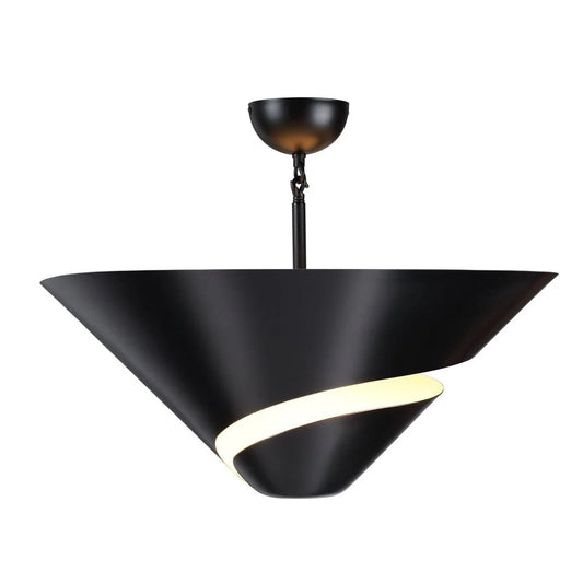 Matte Black Aluminum Ceiling Lamp