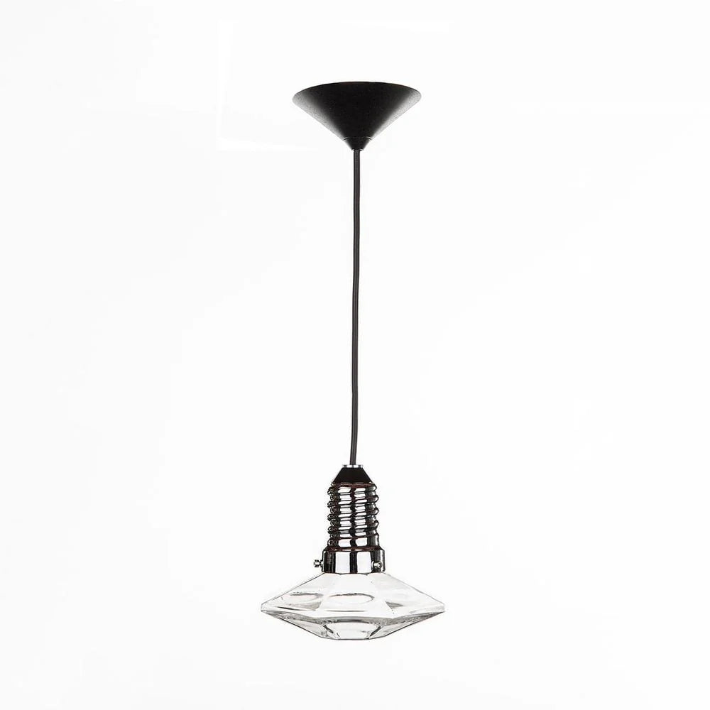 Clear Glass and Metal Pendant Light – LM372PCLR
