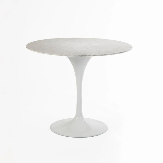 White Aluminum and Marble Dining Table – RT335R36