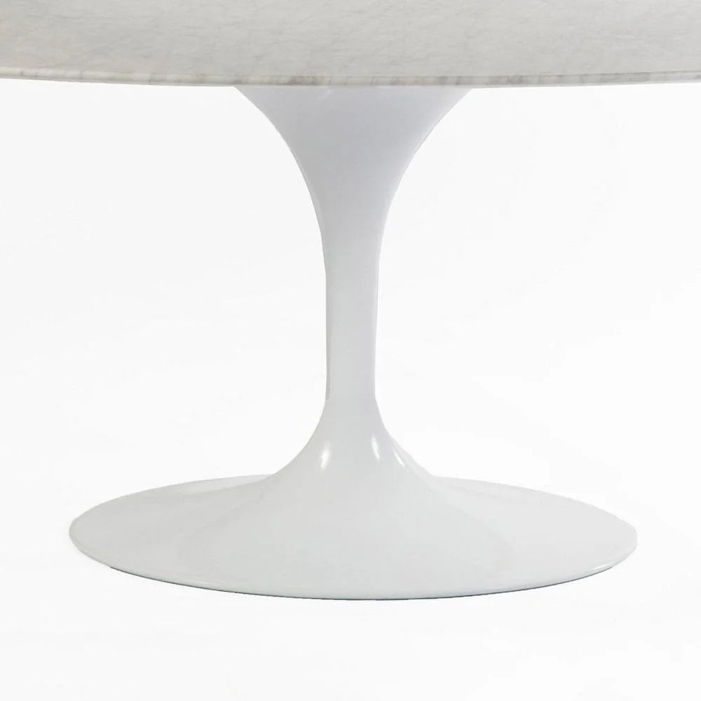 White Aluminum and Marble Dining Table – RT335VWHITE