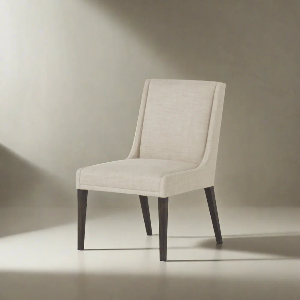 Ivory Oak and Poplar Dining Side Chair