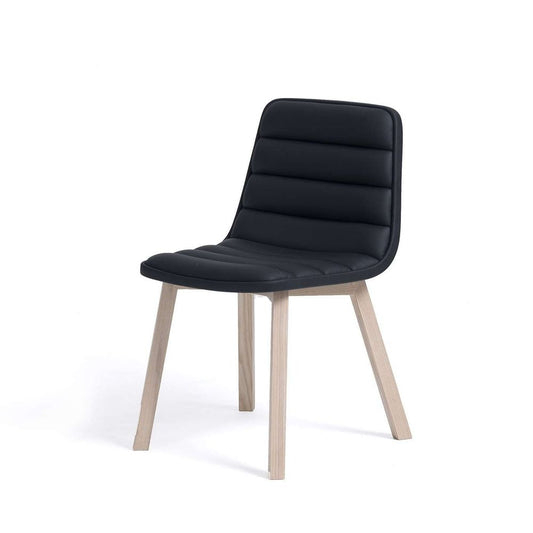 Ash Side Chair in Black and Natural